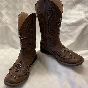 Girls Roper Faith cowgirl boots